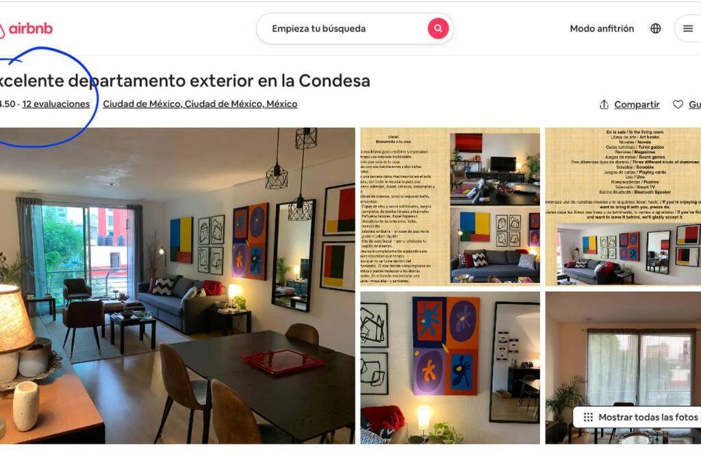 شقة Excelente Departamento En La Condesa مدينة مكسيكو المظهر الخارجي الصورة